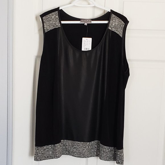 NwT Laura plus petite 3x knit tank - Picture 6 of 6